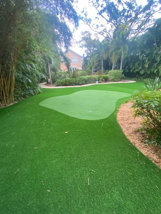 Artificial Grass with putting green