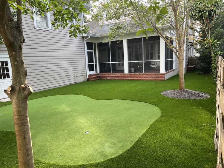 Artificial Grass with putting green